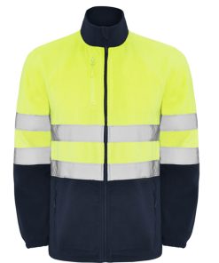 Chaqueta-polar-hombre-verde-alta-visibilidad