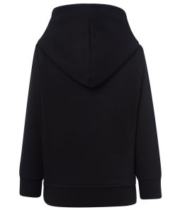 Sudadera-con-capucha-infantil-negro-unisex-espalda