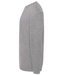 Sudadera-sin-capucha-gris-perfil