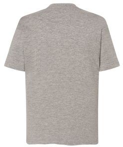 Camiseta-básica-para-niño-unisex-gris-espalda